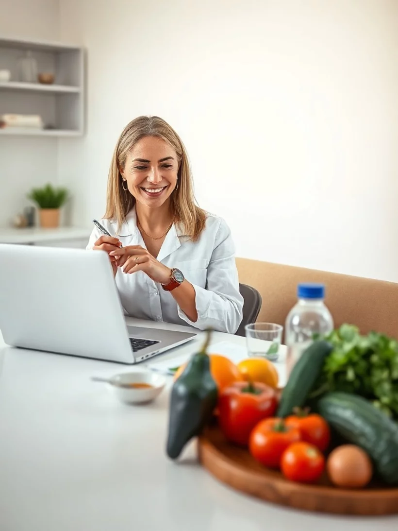 Nutrition à distance avec un diététicien