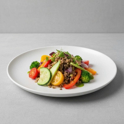 Gourmet healthy dish